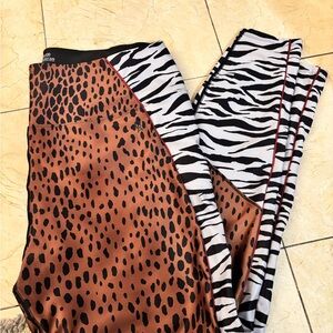 Good American Black Leggings Animal Print Sz5/2x